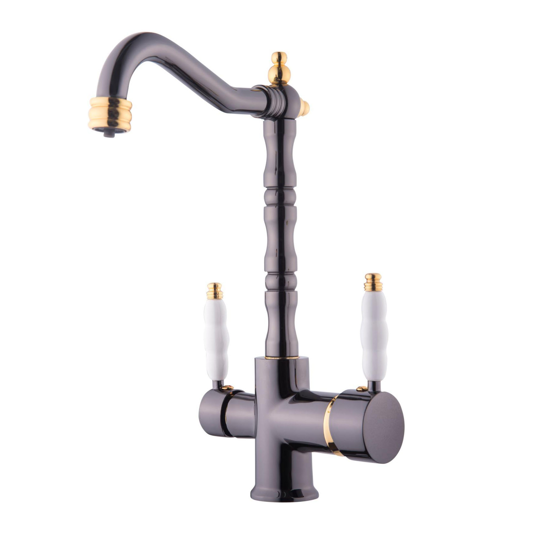 RUSTİK EVYE ARITMA BATARYA FUME GOLD